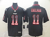 Nike Patriots 11 Julian Edelman Black USA Flag Fashion Limited Jersey,baseball caps,new era cap wholesale,wholesale hats